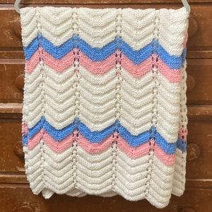 BOGO SALE Vintage Chevron Baby Kids Blanket